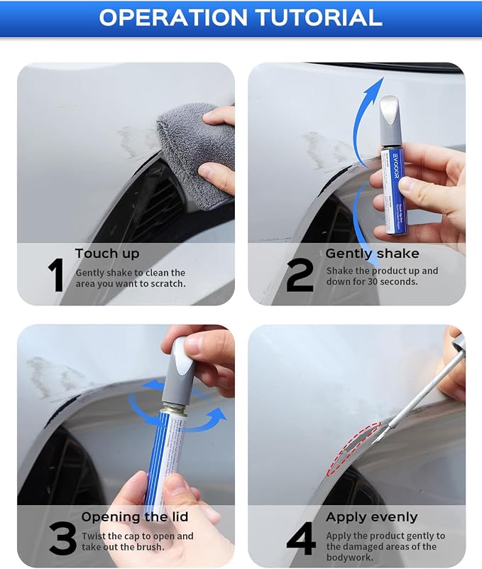 Touch Up Paint For BMW, Automotive Black Car Paint Pen Scratch Repair (Fluid Black(668))