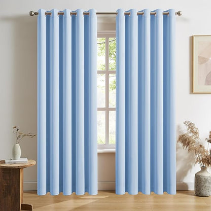 DUALIFE 108 Inch Length Blackout Curtains