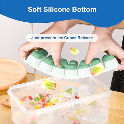 5 Pack 70 Cube Silicone Ice Cube Trays