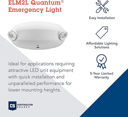 Lithonia Lighting Quantum Emergency Light, Contemporary Commercial LED
