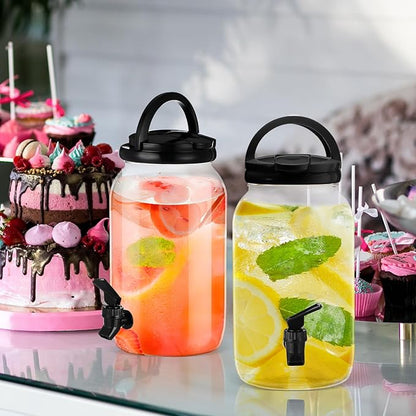 Havawish 2 Pcs 1 Gallon Plastic Beverage Dispenser