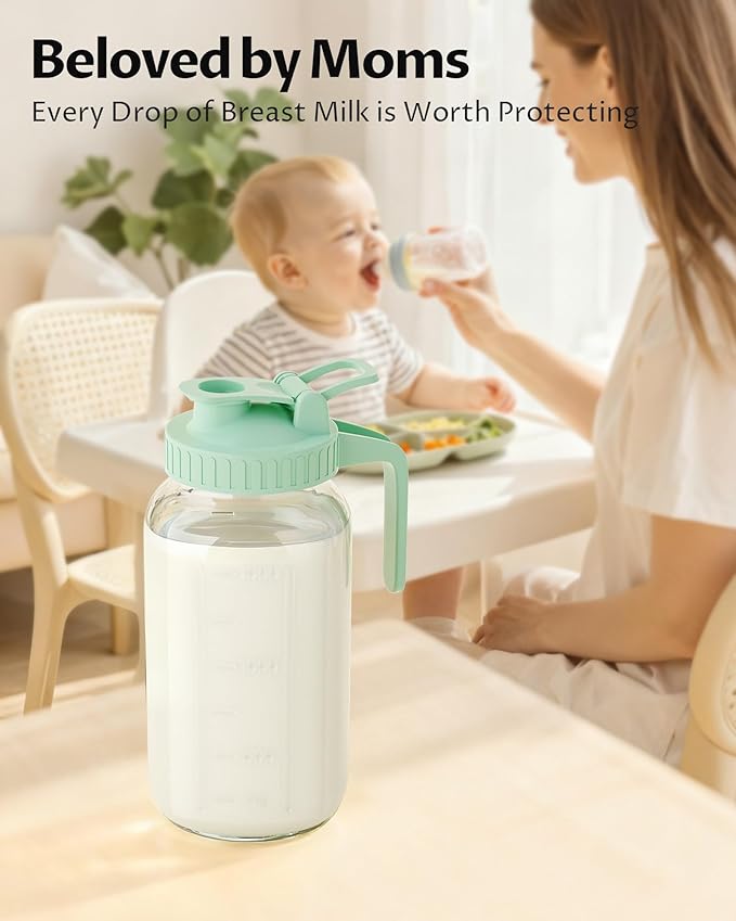 64oz Glass Breast Milk Pitcher