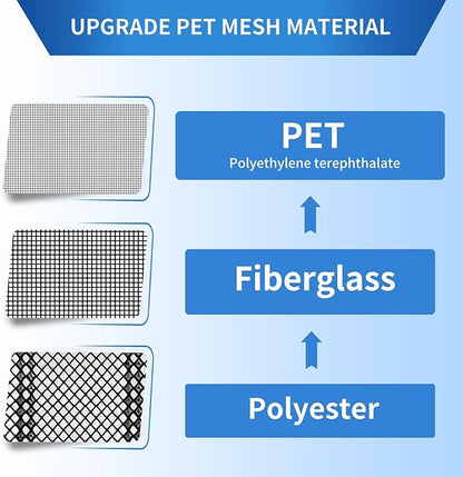 Magnetic Screen Door Left Right Side Opening Upgraded PET Mesh Greater Than