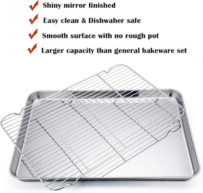 P&P CHEF 19.6 Inch Stainless Steel Baking Sheet