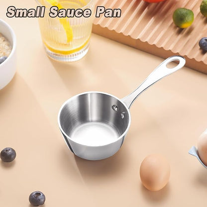 Mini Sauce Pan, Tri-Ply Stainless Steel Pot