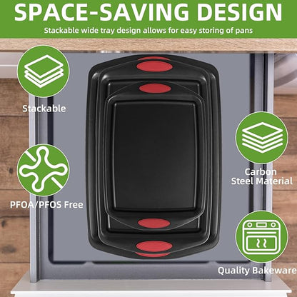 5-Piece Nonstick Baking Pans Set