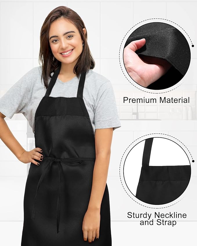 Foaincore 36 Pack Bib Aprons Bulk Plain Aprons