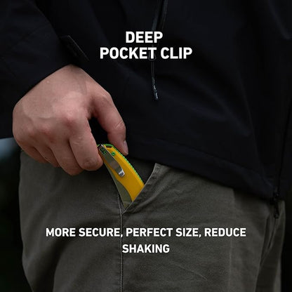 CJRB Nanner Folding Knife, 3.23" AR-RPM9 Steel Blade G10 Handle Pocket Knife for Men Women, Crossbar Lock EDC Knife for Camping Hiking, Designed by Dustin Rhodes(J1955 Yellow)