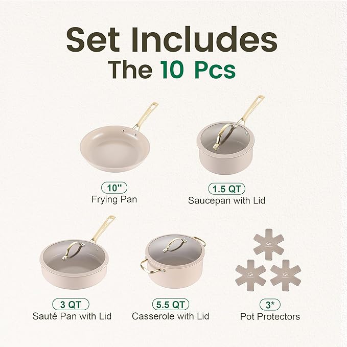 Chef Power Ceramic Cookware Sets, Cookware Set