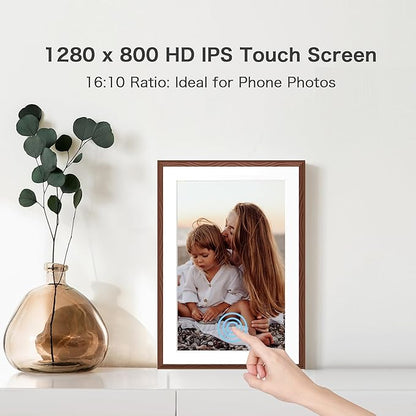 Digital Picture Frame, 10.1'' Frameo Digital Frame Wifi, 32GB Memory, 1280*800
