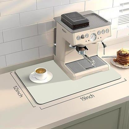 Bloss Coffee Mat, Super Absorbent Dish Drying Mat, Coffee Bar Mat, Kitchen