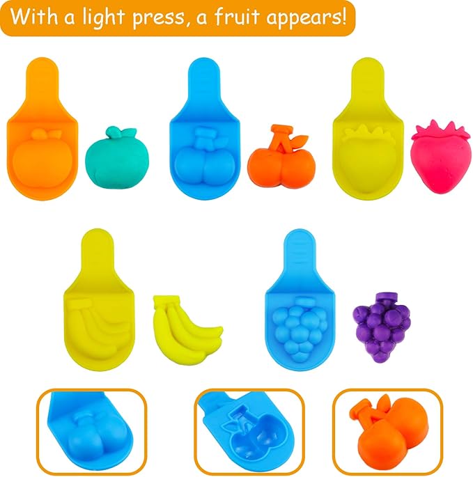 FRIMOONY Plastic Dough Tools for Kids,