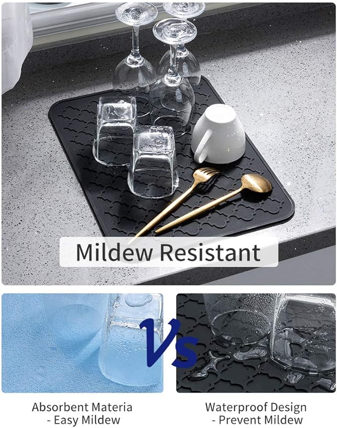AMOAMI-Dish Drying Mats for Kitchen Counter-Silicone Dish Drying Mat-Kitchen