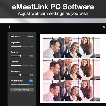 EMEET C980 PRO 3-in-1 1080P Webcam