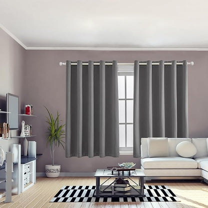Anytime 100% Blackout Curtain 2 Panels Set, Thermal Insulated Window Drapes