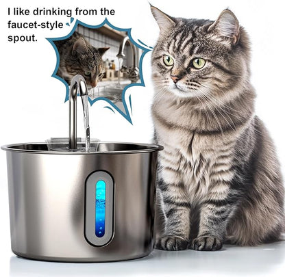 Cat Water Fountain, 74oz/2.2L Cat Fountain