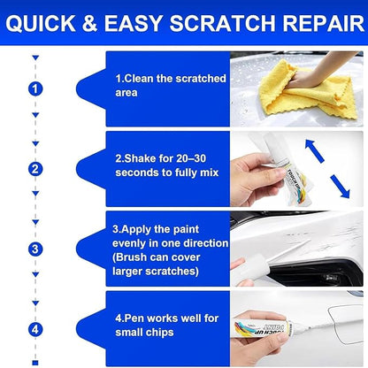 B2R Deep Sea Blue Touch Up Paint Compatible with Kia, Car Paint Scratch Remover for Nicks & Chips Repair, Automotive Paints Exact Match Forte/Rio