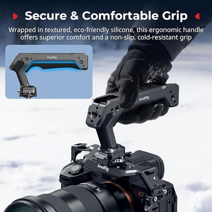SMALLRIG Quick Release Top Handle, Dual-Direction & Compatible QR-Slide NATO