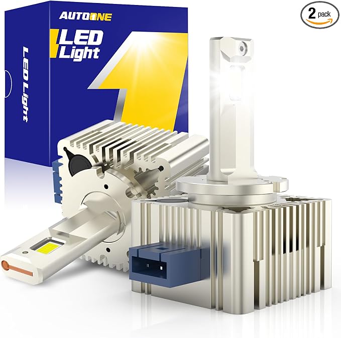 AUTOONE 2026 Upgraded D1S D1R Headlight Bulbs, 1200% Bright 60000 Lumens