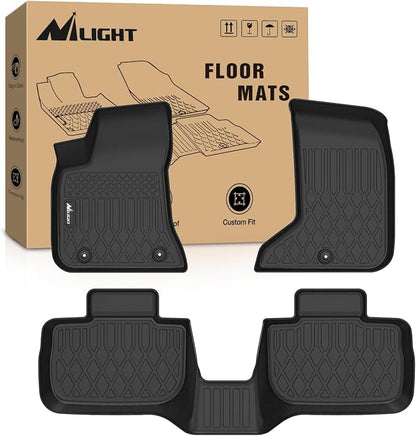 Nilight TPE Floor Mats for Dodge Charger AWD Chrysler 300 AWD 2011 2012 2013 2014 2015 2016 2017 2018 2019 2020 2021 2022 2023, All Weather Custom Fit Heavy Duty Floor Liners