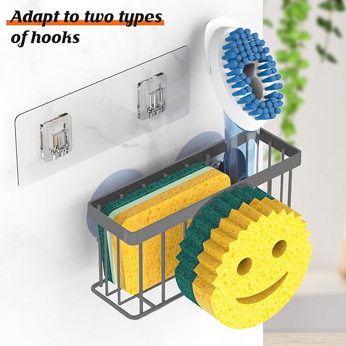 MURLONG Sponge Holder Smiley Face, Sink Caddy