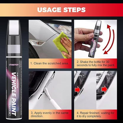 Quartz Blue Metallic(J8U) Touch up Paint for Subaru, Quick & Easy Fix for Car Scratches, 2 in 1 Car Touch up Paint with Pen Tip and Brush, Auto Scratch Repair Pen with Exact Color Match
