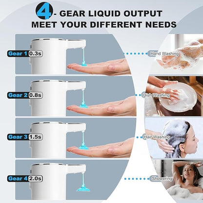 Automatic Soap Dispenser Liquid Touchless: 13.52oz/400ml Wall Mounted USB