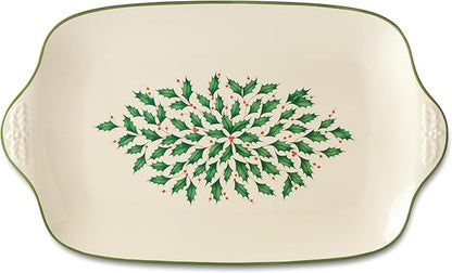 Lenox 886163 Holiday Large Porcelain Serving Turkey Platter, Christmas Hosting