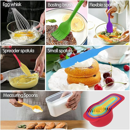 Rottay Mixing Bowls with Airtight Lids, Nesting Bowls with 3 Grater Attachments