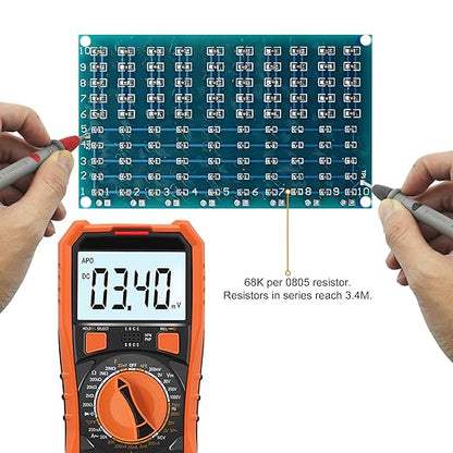 Yidab Soldering Practice Kit DIY Blue PCB IC SOP8 SMD SMT Electronics Projects Soldering Kit Simple Welding Skills Learn Soldering Kit For Beginners (02SOP85)