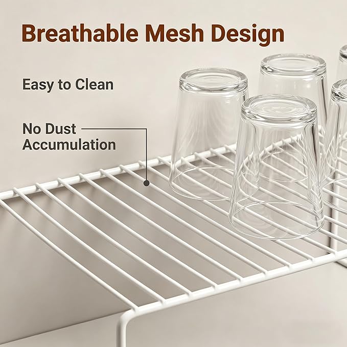 iPEGTOP Kitchen Cabinet Storage Shelf Rack