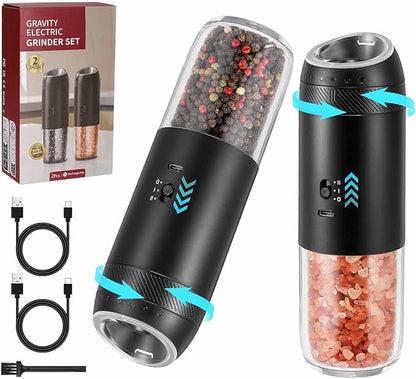 Gravity Electric Salt Grinder Set