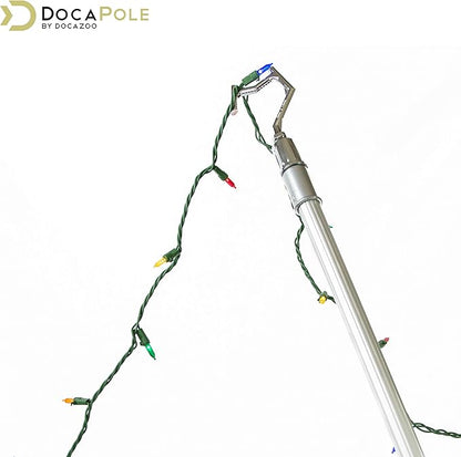 DOCA Boat Hook - Christmas Light Pole Hanger Tool - Durable & Lightweight Utility Hook for Docking, Tree Debris Removal