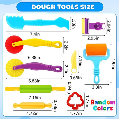 Dough Tools Set for Kids 20 PCS Dough Play Tools
