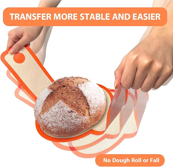 Silicone Bread Sling Oval and Round, Sourdough Tools & Dutch Oven Accessories