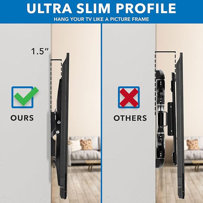 Mount-It Low-Profile Tilting TV Wall Mount Bracket
