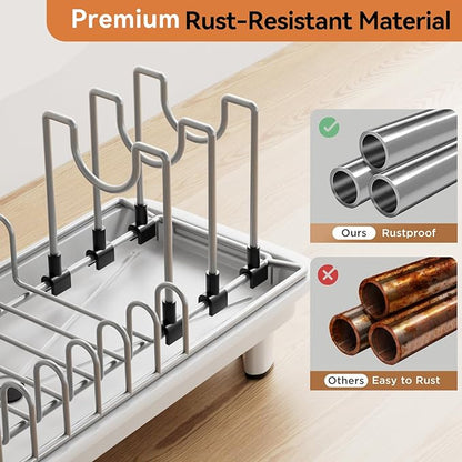 Laveshop Small Dish Drying Rack, Compact Dish Drainer