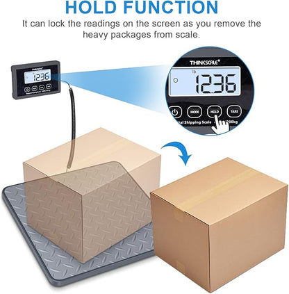 THINKSCALE Shipping Scale, 440 lbs/1 oz Highly Accurate Postal Scale