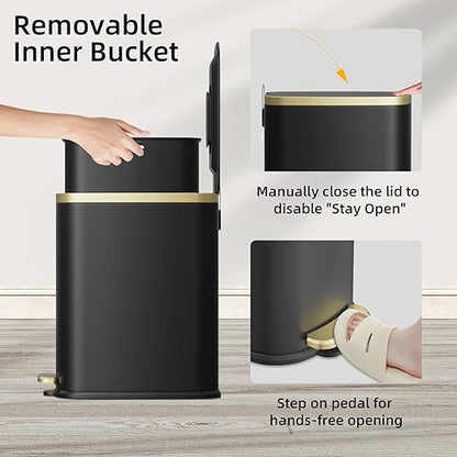 KUK Small Bathroom Trash Can
