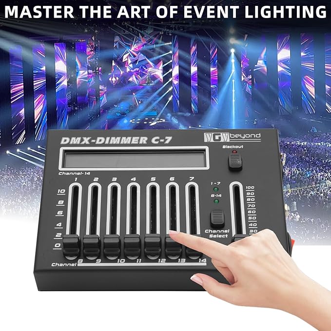 Ygybeyond DMX-C7Controller, Controller, Stage Lighting Equipment & Accessorie