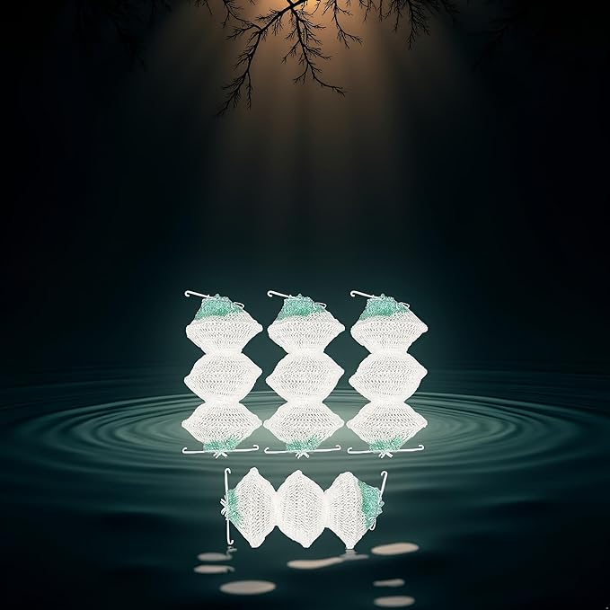 4 Pack Lantern Mantles Bulk Accordion Shape 95 On Attractive Design Double-Clip Three-Layer Gauze Cover Lights and Lanterns