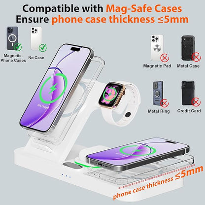 Dual Phone Magnetic Wireless Charging Station