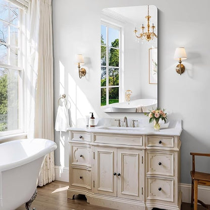 CILIBER Frameless Wall Mirror, HD Shatterproof Vanity Mirror