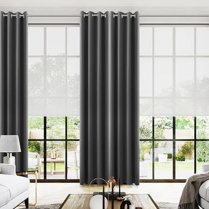 Slate Grey Curtains 108 Inches Long