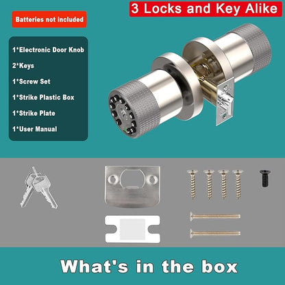 BOTHSTAR Keypad Door Knob with Key, Keyless Entry Door Lock, Code Locks Door