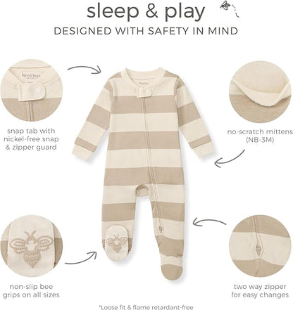 Burt's Bees Baby Baby Girl's Pajamas Sleep and Play