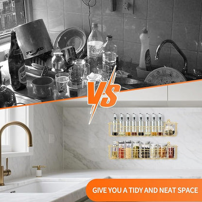 Spice Rack, Spice Holder Shelf Saving Space