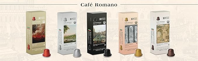 Organic USDA Café Romano Coffee Aluminum Espresso Pods