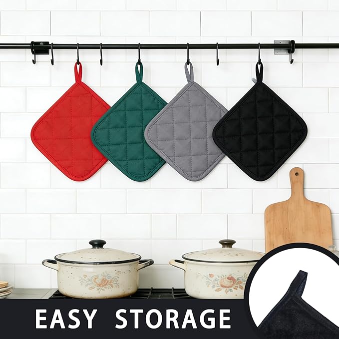 4 Pack Pot Holders for Kitchen Clearance Oven Potholders Sets for Kitchens Hot