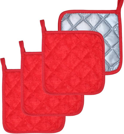 4 Pack Pot Holders for Kitchen Clearance Oven Potholders Sets for Kitchens Hot
